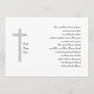 Christelijk Weddenschap Faith Hope Love Cross 2 Kaart