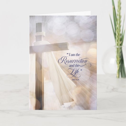 Christelijk Wederopstanding Geschrift Pasen Feestdagen Kaart (Voorkant)