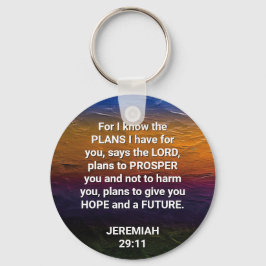 Christelijk WEET IK DE PLANNEN Jeremiah 29:11 Sleutelhanger