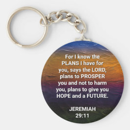 Christelijk WEET IK DE PLANNEN Jeremiah 29:11 Sleutelhanger