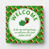 Christelijk welkom in ZAMBIA Fotoplaat (Voorkant)