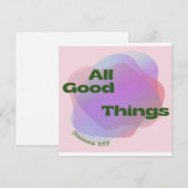 Christelijk Wenskaart / Briefkaart / Bijbelcitaat (Voorkant / Achterkant)