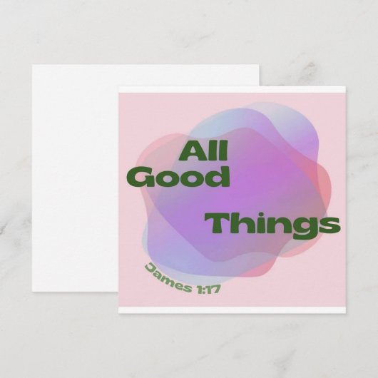 Christelijk Wenskaart / Briefkaart / Bijbelcitaat (Voorkant / Achterkant)