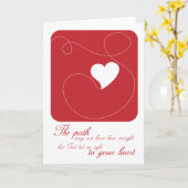 Christelijk wenskaart: de weg naar je hart kaart (Gele Bloem)