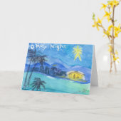 Christelijk Wenskaart kerstbethlehem Kaart (Gele Bloem)