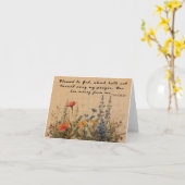 Christelijk Wenskaart: Psalm 66:20 Kaart (Gele Bloem)