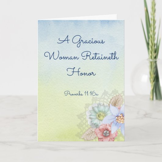 Christelijk Wenskaart voor moeder, vrouw, zus Kaart (Voorkant)