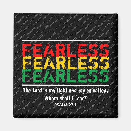 Christelijk, wie zal ik me zorgen maken? Fridge Magneet (Voorkant)