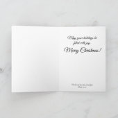 Christelijk Woodland Deer Kerstmis Kaart (Binnen)