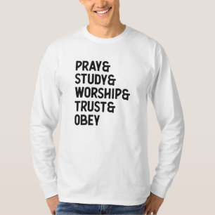 Christelijk Word Colorful Typography Quote T-shirt