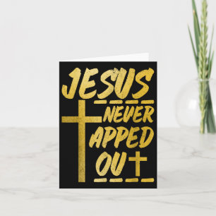 Christelijk worstelen MMA worstelaar Jesus Never T Kaart