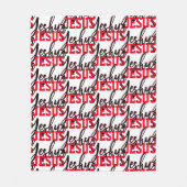 CHRISTELIJK YESHUA JESUS FLEECE DEKEN (Voorkant)
