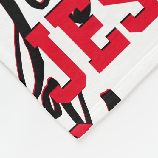 CHRISTELIJK YESHUA JESUS FLEECE DEKEN (Hoek)