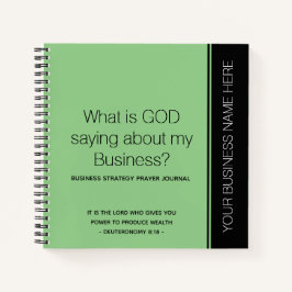 Christelijk zakelijk gebedsdagboek notitieboek