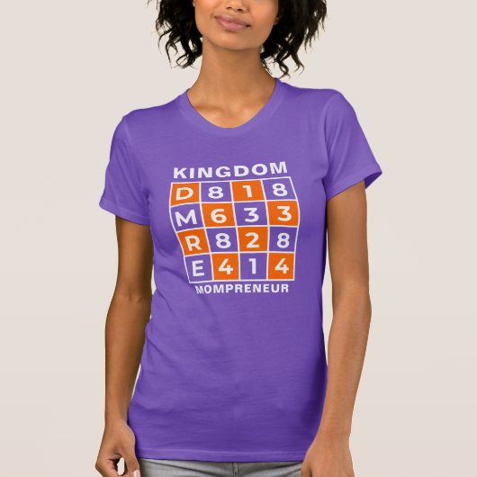 Christelijk zakendoen KONINKRIJK MOMPRENEUR T-shirt (Voorkant)