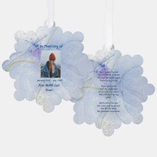 Christelijk zakhorloge herinnering Wolf Ornament Kaart