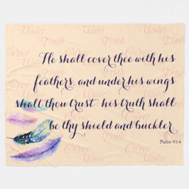 Christelijk ZAL HIJ DE BEURT HOESJES Fleece Deken