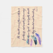 Christelijk ZAL HIJ DE BEURT HOESJES Fleece Deken (Voorkant)