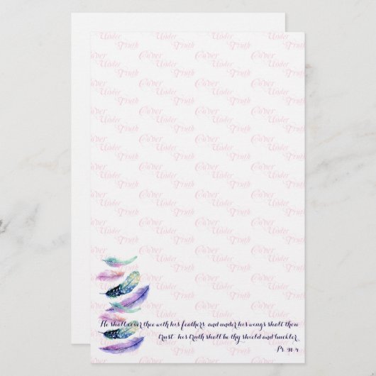 CHRISTELIJK ZAL HIJ U HOESJES BRIEFPAPIER (Voorkant / Achterkant)