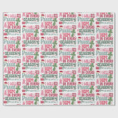 Christelijk zal ik hem elk kerstseizoen prijzen cadeaupapier (Vlak)