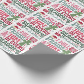 Christelijk zal ik hem elk kerstseizoen prijzen cadeaupapier (Hoek)