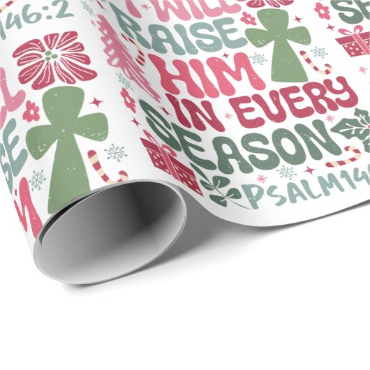 Christelijk zal ik hem elk kerstseizoen prijzen cadeaupapier (Rol Hoek)