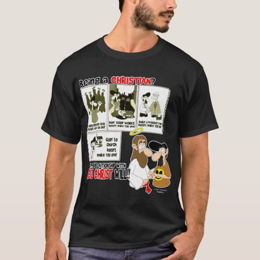 Christelijk zijn (Sepia) T-shirt (Voorkant)