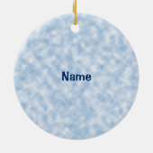 Christelijk zingen van een nieuw nummer keramisch ornament (Achterkant)