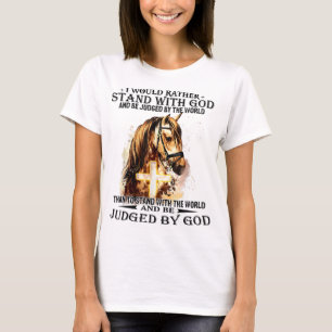 Christelijk zou ik liever met mijn God paard gaan  T-shirt