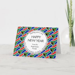 Christelijk ZUID-AFRIKA Gelukkig nieuwjaar Feestdagen Kaart