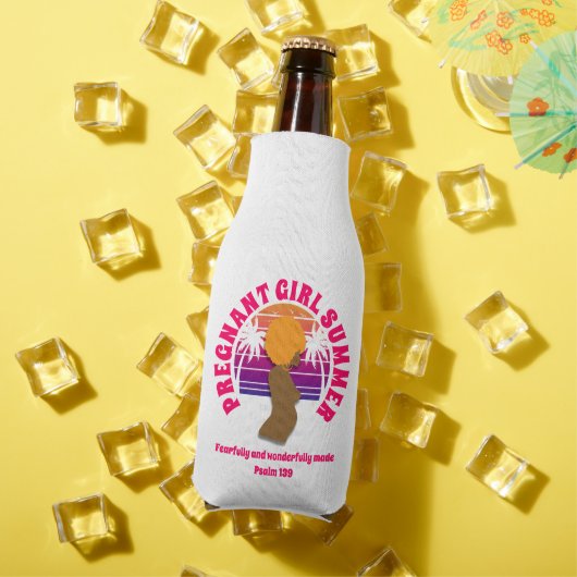 Christelijk ZWANGER MEISJE ZOMER Afro Queen Flesjeskoeler (Insitu Zomer)