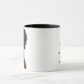 Christelijk Zwart Vrouw Natuurlijke Haar Psalm 91  Mok (Midden)