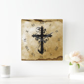  Christelijk zwenkkruis Vierkante Klok (Huis)