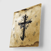  Christelijk zwenkkruis Vierkante Klok (Hoek)