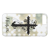 Christelijk Zwirling kruis op maat Case-Mate iPhone Case (Achterkant (Horizontaal))