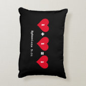 Christelijke 1 PLUS 1 IS 1 Koppels Accent Kussen (Achterkant (Verticaal))