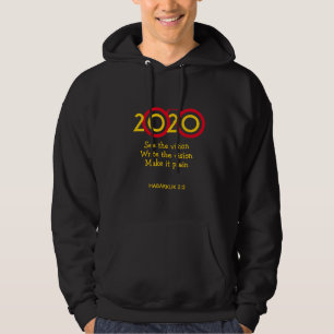 Christelijke 20:20 VISION Nieuw jaar aangepaste sc Hoodie