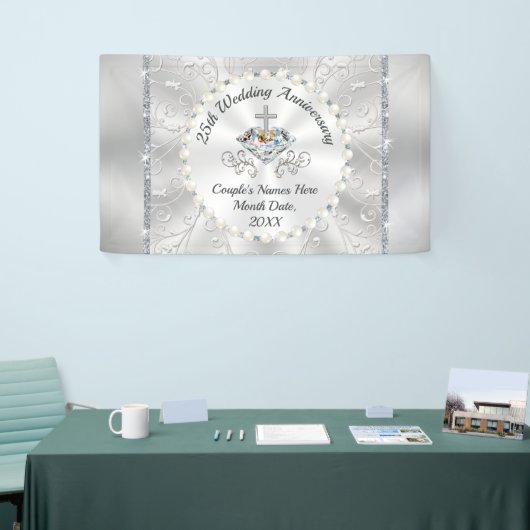 CHRISTELIJKE 25th Wedding Jubileum Banners (Beurs)