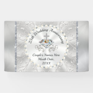 CHRISTELIJKE 25th Wedding Jubileum Banners