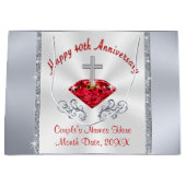 Christelijke 40e Jubileum-cadeautassen voor bruilo Groot Cadeauzakje (Voorkant)