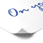 Christelijke 40e verjaardag cadeautjes poster (Hoek)