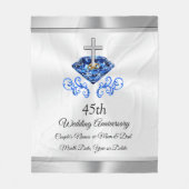 Christelijke 45-jarige weddenschappen Jubileum — I Fleece Deken (Voorkant)