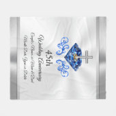 Christelijke 45-jarige weddenschappen Jubileum — I Fleece Deken (Voorkant (Horizontaal))