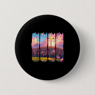 Christelijke 4 juli Patriottische Religieuze Jezus Ronde Button 5,7 Cm