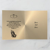 Christelijke 50e Golden Wedding Jubileum Card Kaart (Binnen)