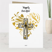 Christelijke 50e Golden Wedding Jubileum Card Kaart (Achterkant)