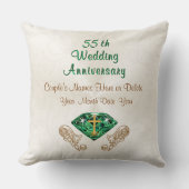 Christelijke 55th Wedding Jubileum Gift Ideas Kussen (Voorkant)