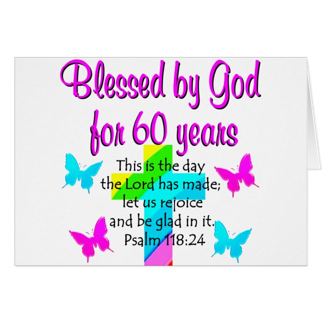 CHRISTELIJKE 60 JAAR OUDE PRAYER (Voorkant Horizontaal)