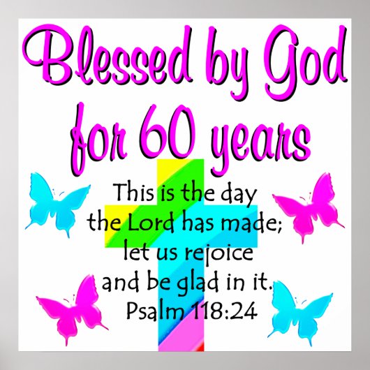 CHRISTELIJKE 60 JAAR OUDE PRAYER POSTER (Voorkant)