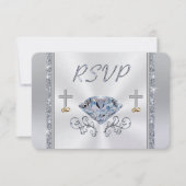 Christelijke 60e Jubileum RSVP met menukeuze Kaart (Voorkant)